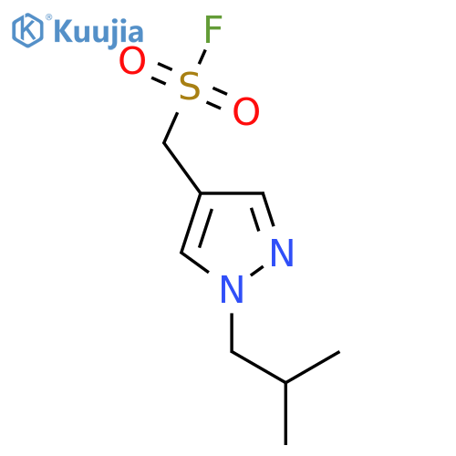1-(2-methylpropyl)-1H-pyrazol-4-ylmethanesulfonyl fluoride structure