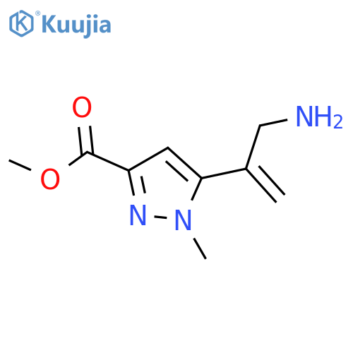 methyl 5-(3-aminoprop-1-en-2-yl)-1-methyl-1H-pyrazole-3-carboxylate structure