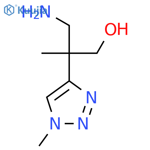 3-amino-2-methyl-2-(1-methyl-1H-1,2,3-triazol-4-yl)propan-1-ol structure