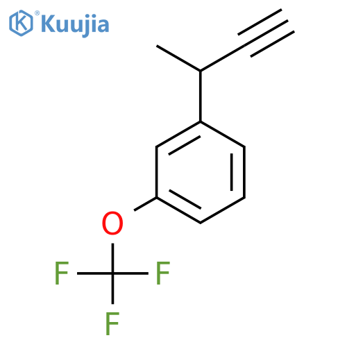 1-(but-3-yn-2-yl)-3-(trifluoromethoxy)benzene structure
