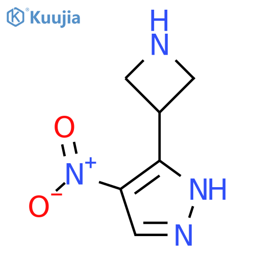 3-(azetidin-3-yl)-4-nitro-1H-pyrazole structure