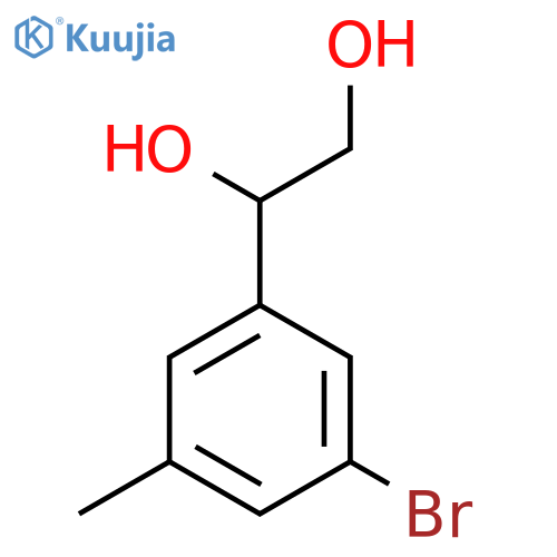 1-(3-bromo-5-methylphenyl)ethane-1,2-diol structure