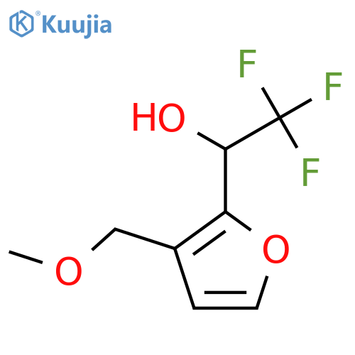 2,2,2-trifluoro-1-3-(methoxymethyl)furan-2-ylethan-1-ol structure