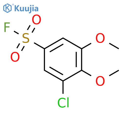 3-chloro-4,5-dimethoxybenzene-1-sulfonyl fluoride structure