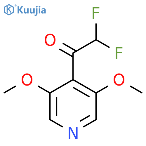 1-(3,5-dimethoxypyridin-4-yl)-2,2-difluoroethan-1-one structure