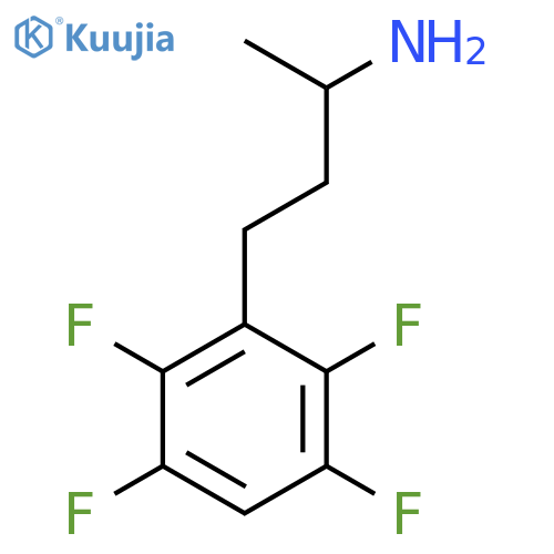 4-(2,3,5,6-tetrafluorophenyl)butan-2-amine structure