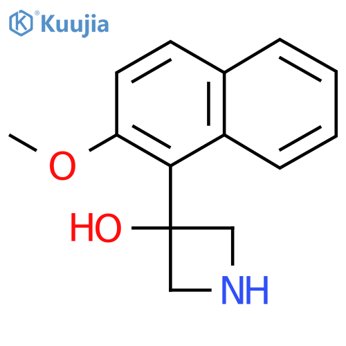 3-(2-methoxynaphthalen-1-yl)azetidin-3-ol structure