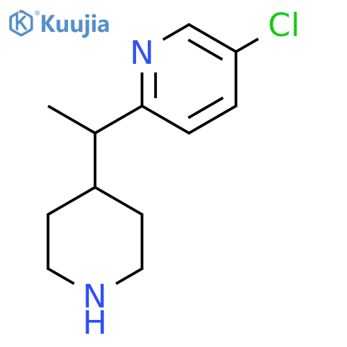 5-chloro-2-1-(piperidin-4-yl)ethylpyridine structure