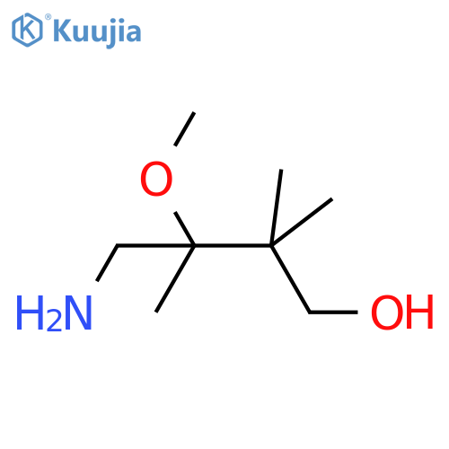 4-amino-3-methoxy-2,2,3-trimethylbutan-1-ol structure