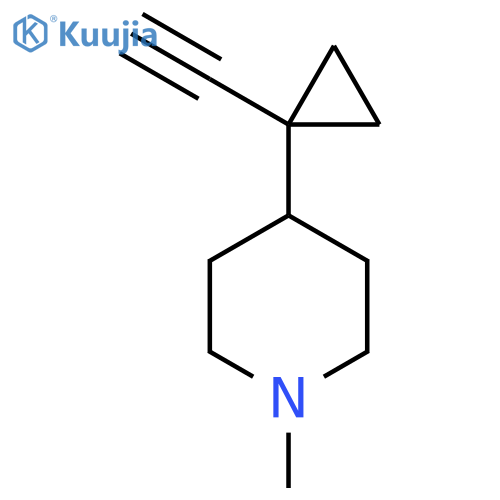 4-(1-ethynylcyclopropyl)-1-methylpiperidine structure