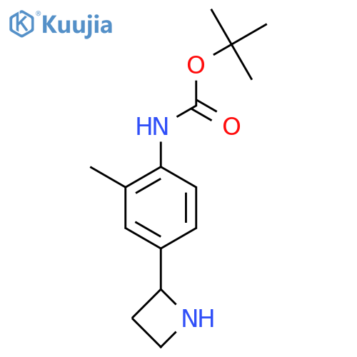 tert-butyl N-4-(azetidin-2-yl)-2-methylphenylcarbamate structure