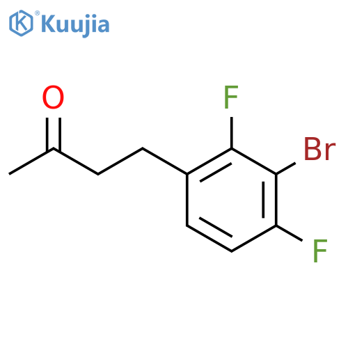 4-(3-bromo-2,4-difluorophenyl)butan-2-one structure