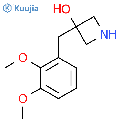 3-(2,3-dimethoxyphenyl)methylazetidin-3-ol structure