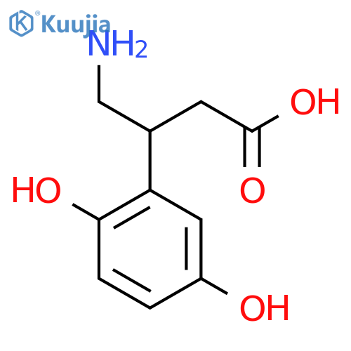 4-amino-3-(2,5-dihydroxyphenyl)butanoic acid structure