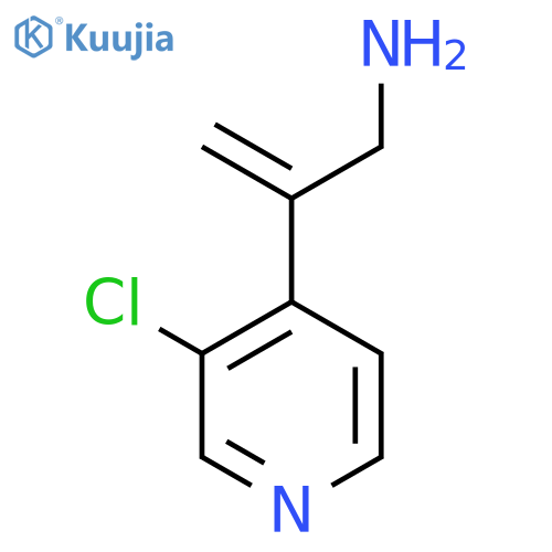 2-(3-chloropyridin-4-yl)prop-2-en-1-amine structure