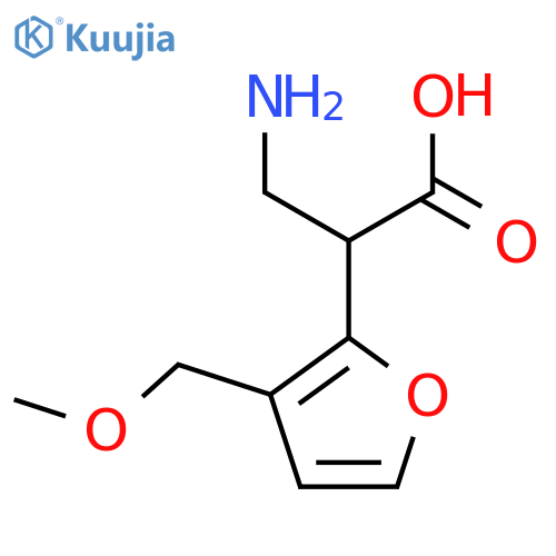 3-amino-2-3-(methoxymethyl)furan-2-ylpropanoic acid structure