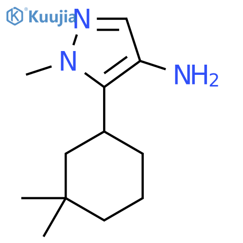 5-(3,3-dimethylcyclohexyl)-1-methyl-1H-pyrazol-4-amine structure