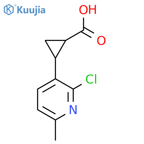 2-(2-chloro-6-methylpyridin-3-yl)cyclopropane-1-carboxylic acid structure