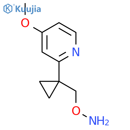 O-{1-(4-methoxypyridin-2-yl)cyclopropylmethyl}hydroxylamine structure