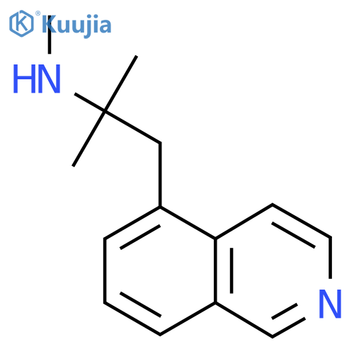 1-(isoquinolin-5-yl)-2-methylpropan-2-yl(methyl)amine structure