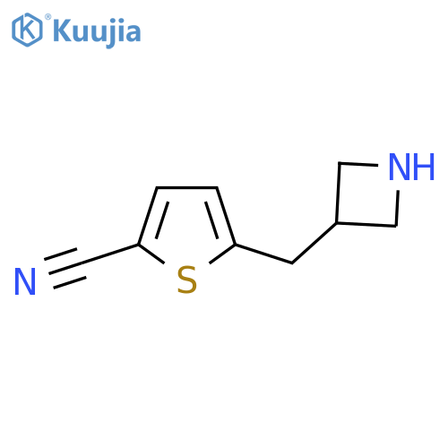 5-(azetidin-3-yl)methylthiophene-2-carbonitrile structure