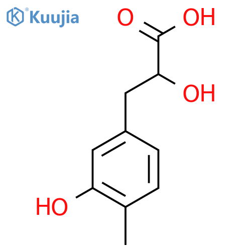 2-hydroxy-3-(3-hydroxy-4-methylphenyl)propanoic acid structure