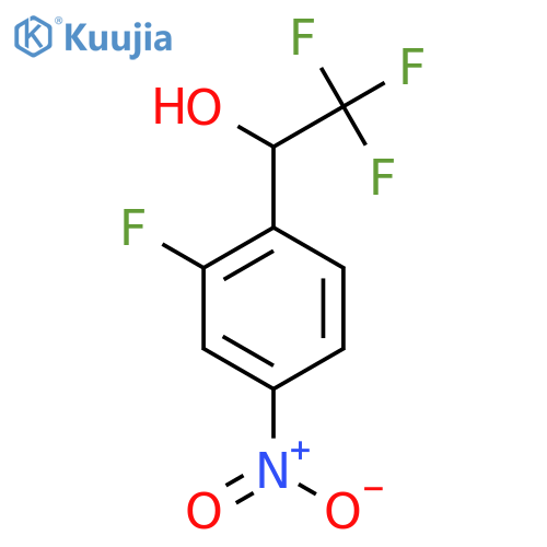 2,2,2-trifluoro-1-(2-fluoro-4-nitrophenyl)ethan-1-ol structure