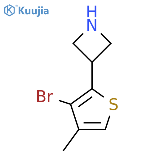 3-(3-Bromo-4-methylthiophen-2-yl)azetidine structure