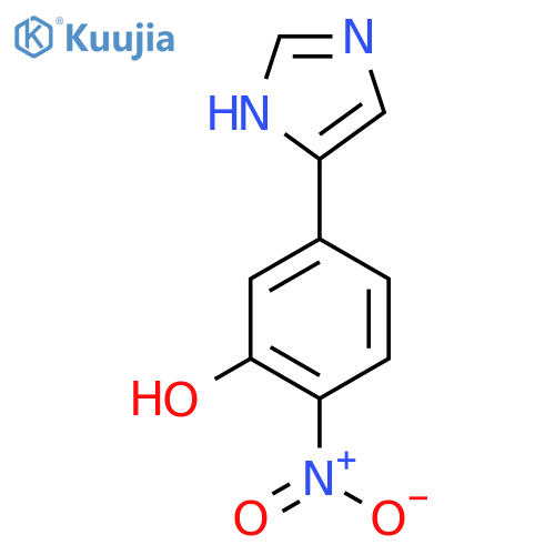 5-(1H-imidazol-4-yl)-2-nitrophenol structure