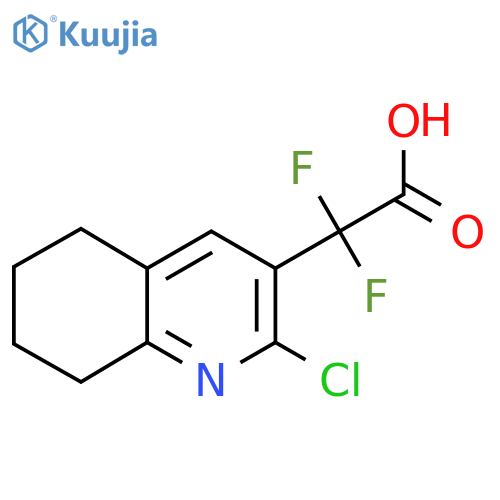 2-(2-chloro-5,6,7,8-tetrahydroquinolin-3-yl)-2,2-difluoroacetic acid structure