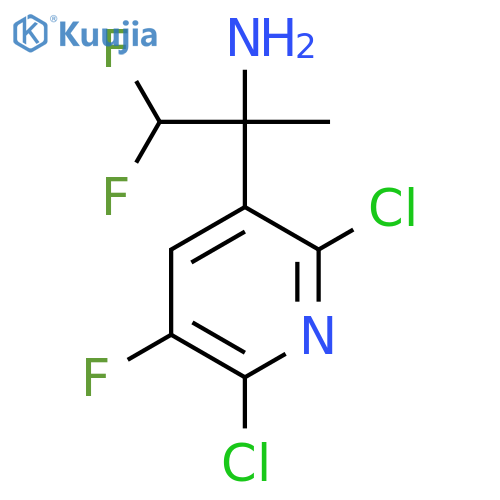 2-(2,6-dichloro-5-fluoropyridin-3-yl)-1,1-difluoropropan-2-amine structure