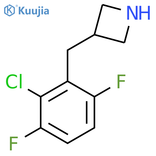 3-(2-chloro-3,6-difluorophenyl)methylazetidine structure
