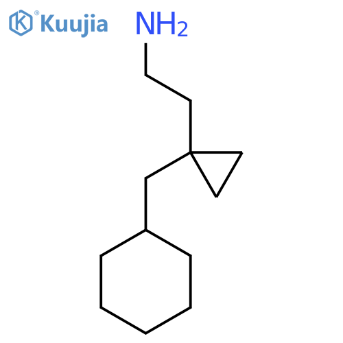 2-1-(cyclohexylmethyl)cyclopropylethan-1-amine structure