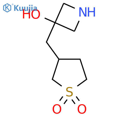 3-(3-hydroxyazetidin-3-yl)methyl-1lambda6-thiolane-1,1-dione structure