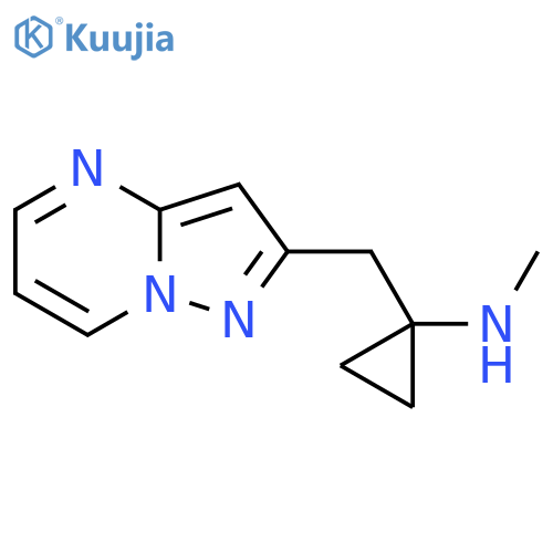 N-methyl-1-({pyrazolo1,5-apyrimidin-2-yl}methyl)cyclopropan-1-amine structure