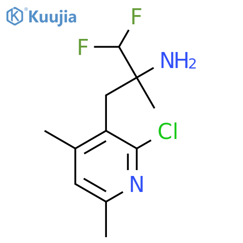 3-(2-chloro-4,6-dimethylpyridin-3-yl)-1,1-difluoro-2-methylpropan-2-amine structure
