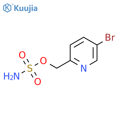 (5-bromopyridin-2-yl)methyl sulfamate structure