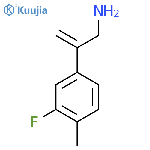 2-(3-fluoro-4-methylphenyl)prop-2-en-1-amine structure