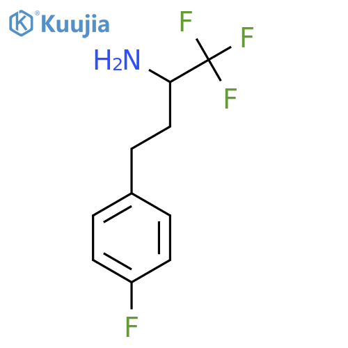 1,1,1-trifluoro-4-(4-fluorophenyl)butan-2-amine structure