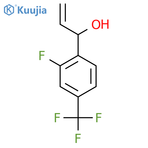 1-2-fluoro-4-(trifluoromethyl)phenylprop-2-en-1-ol structure