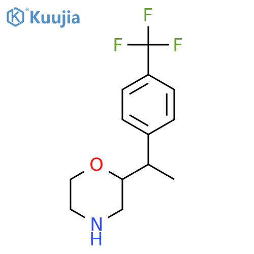 2-{1-4-(trifluoromethyl)phenylethyl}morpholine structure