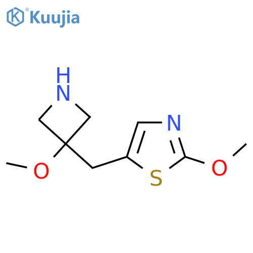 2-methoxy-5-(3-methoxyazetidin-3-yl)methyl-1,3-thiazole structure