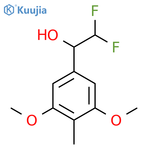 1-(3,5-dimethoxy-4-methylphenyl)-2,2-difluoroethan-1-ol structure