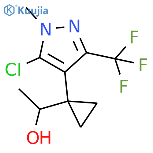 1-{1-5-chloro-1-methyl-3-(trifluoromethyl)-1H-pyrazol-4-ylcyclopropyl}ethan-1-ol structure