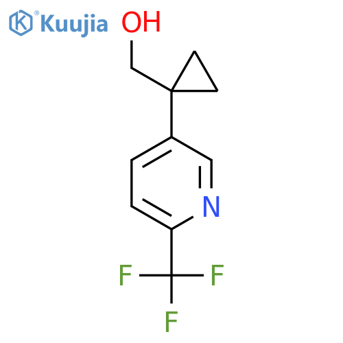 {1-6-(trifluoromethyl)pyridin-3-ylcyclopropyl}methanol structure