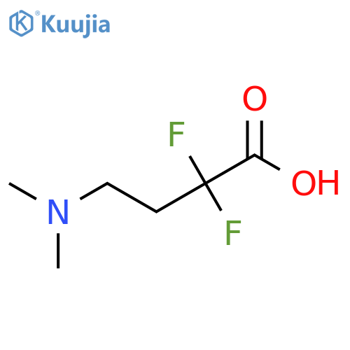 4-(dimethylamino)-2,2-difluorobutanoic acid structure