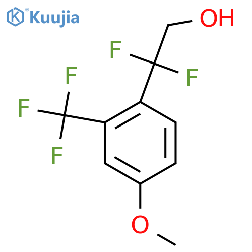 2,2-difluoro-2-4-methoxy-2-(trifluoromethyl)phenylethan-1-ol structure