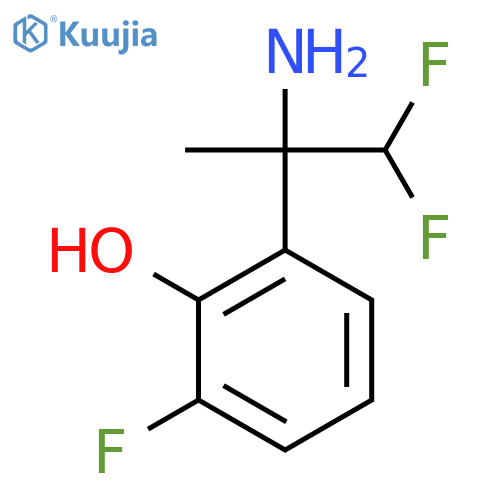 2-(2-amino-1,1-difluoropropan-2-yl)-6-fluorophenol structure