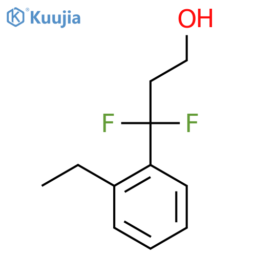 3-(2-ethylphenyl)-3,3-difluoropropan-1-ol structure