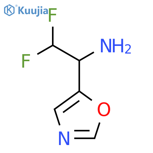 2,2-difluoro-1-(1,3-oxazol-5-yl)ethan-1-amine structure